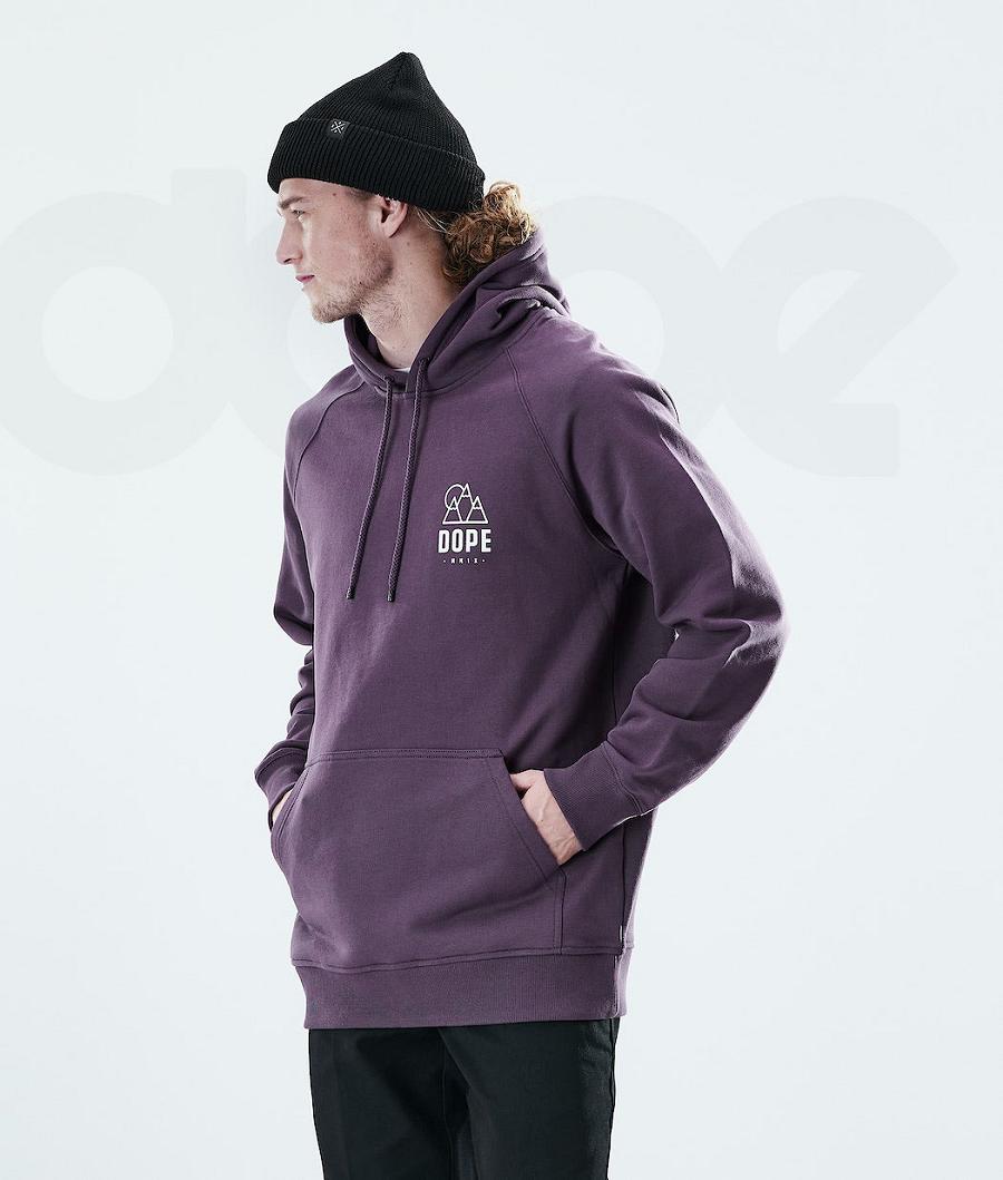 Dope Daily Rise Kapüşonlu Sweatshirt Erkek Mor | TR2053WY