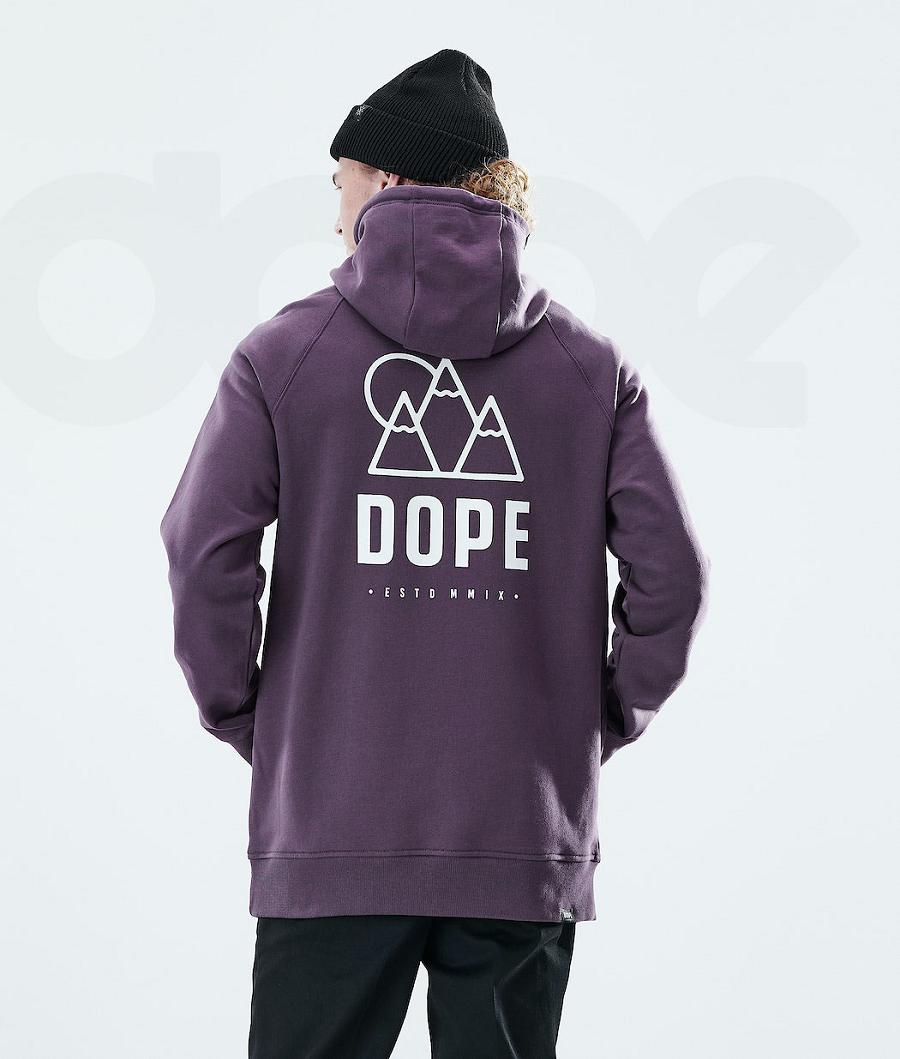 Dope Daily Rise Kapüşonlu Sweatshirt Erkek Mor | TR2053WY