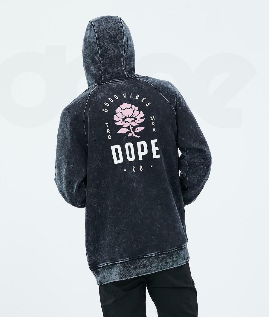 Dope Daily Rose Kapüşonlu Sweatshirt Erkek Pembe Siyah | TR2051MA