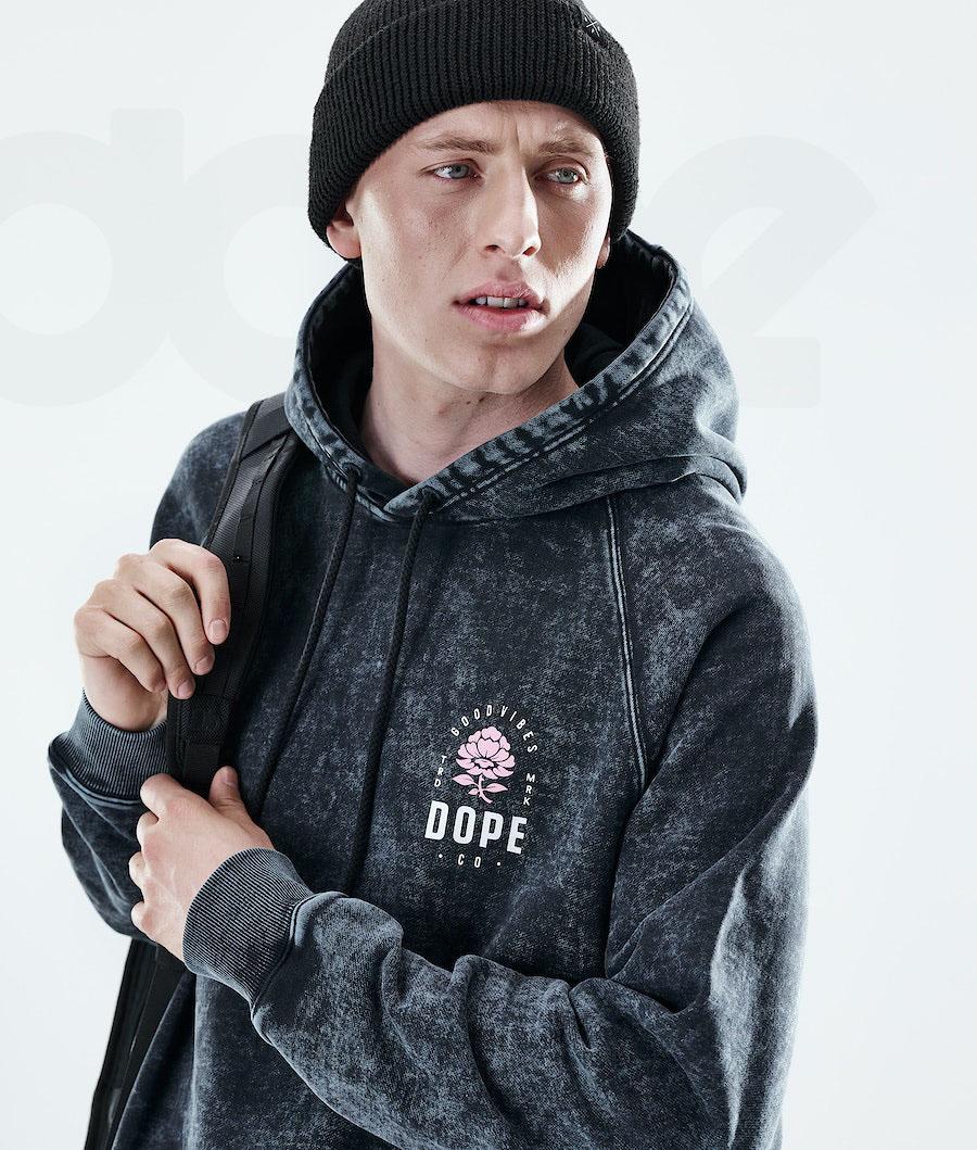 Dope Daily Rose Kapüşonlu Sweatshirt Erkek Pembe Siyah | TR2051MA