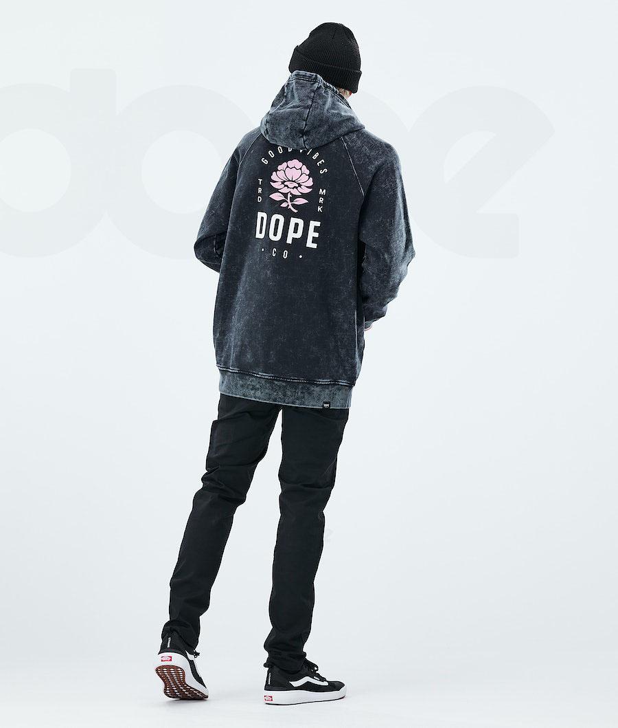 Dope Daily Rose Kapüşonlu Sweatshirt Erkek Pembe Siyah | TR2051MA