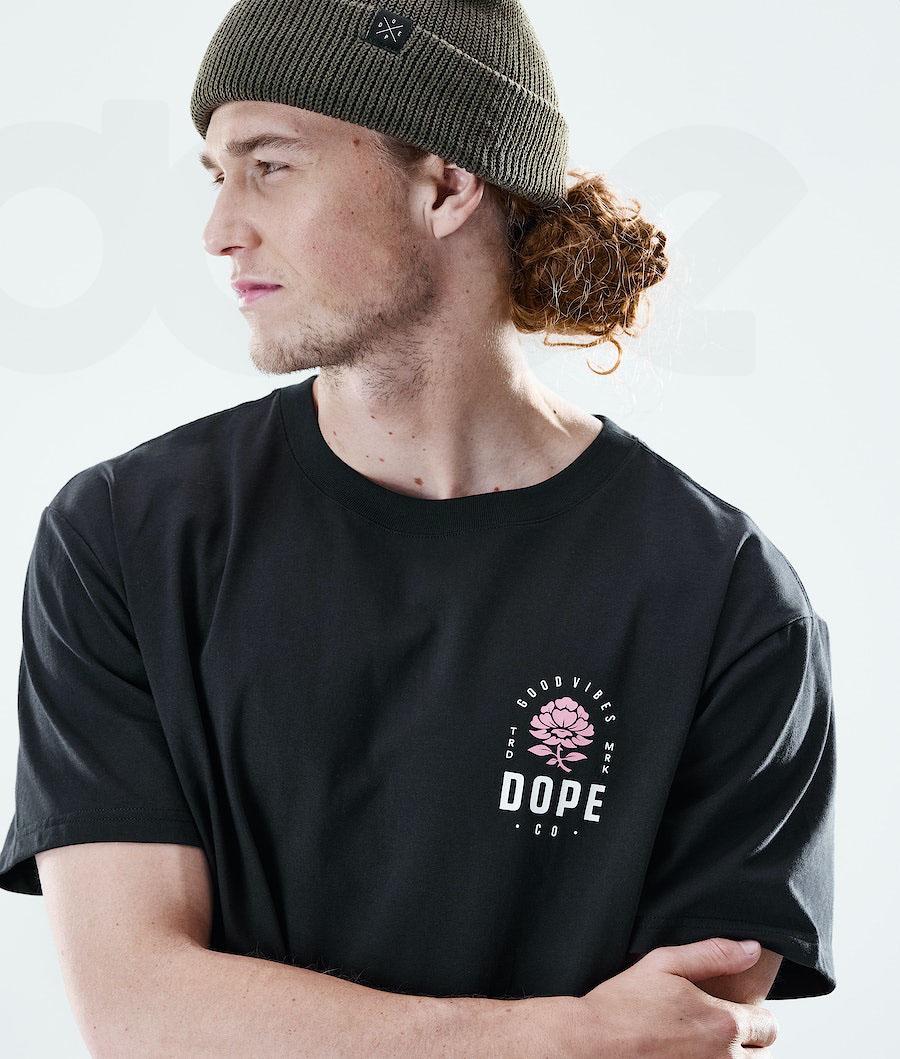 Dope Daily Rose Tişört Erkek Siyah | TR2086OR