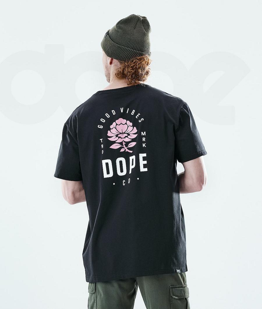 Dope Daily Rose Tişört Erkek Siyah | TR2086OR