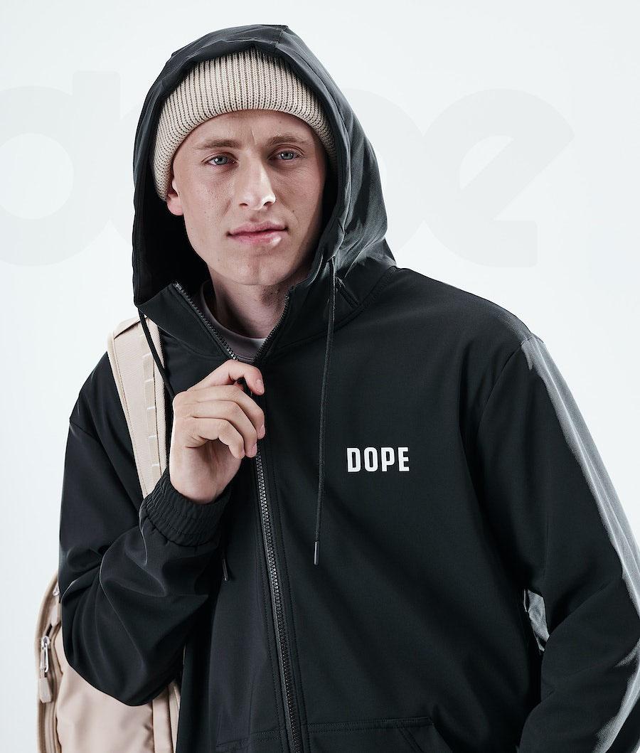 Dope Flight Full Zip Kapüşonlu Sweatshirt Erkek Siyah | TR2048VD