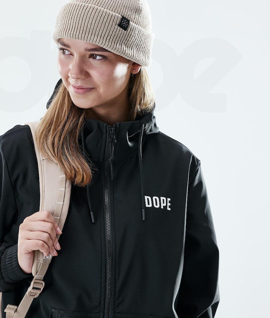 Dope Flight W Full Zip Kapüşonlu Sweatshirt Kadın Siyah | TR1228OR