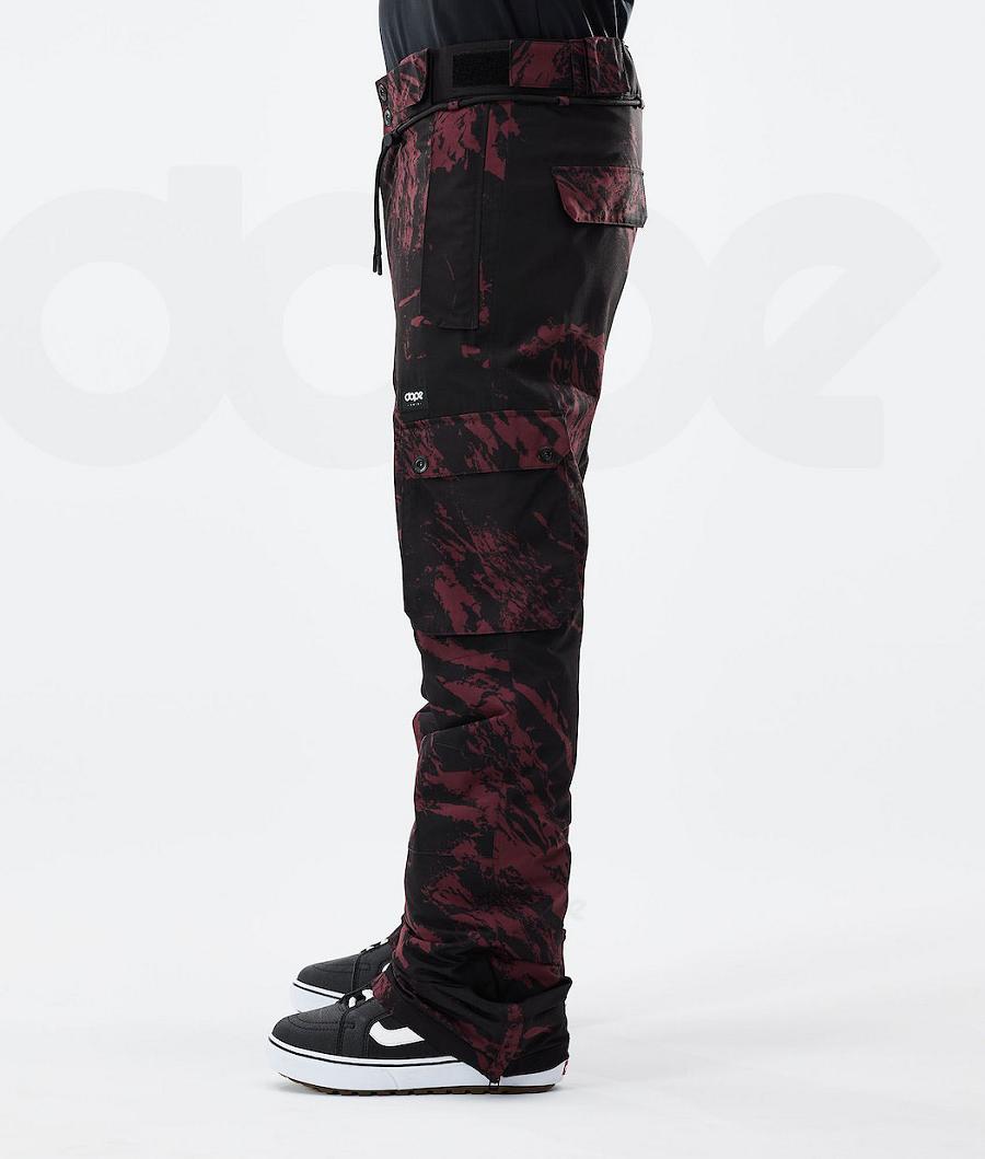 Dope Iconic 2021 Paint Snowboard Pantolonu Erkek Bordo | TR2480WY