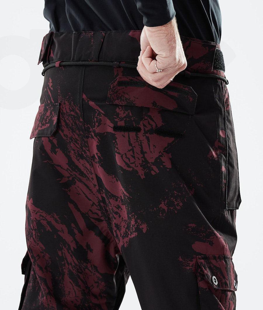 Dope Iconic 2021 Paint Snowboard Pantolonu Erkek Bordo | TR2480WY