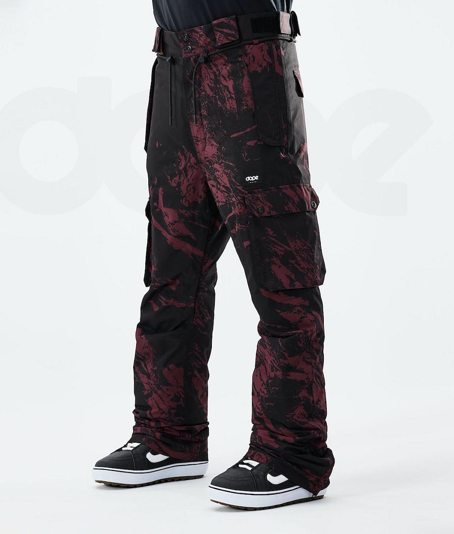 Dope Iconic 2021 Paint Snowboard Pantolonu Erkek Bordo | TR2480WY