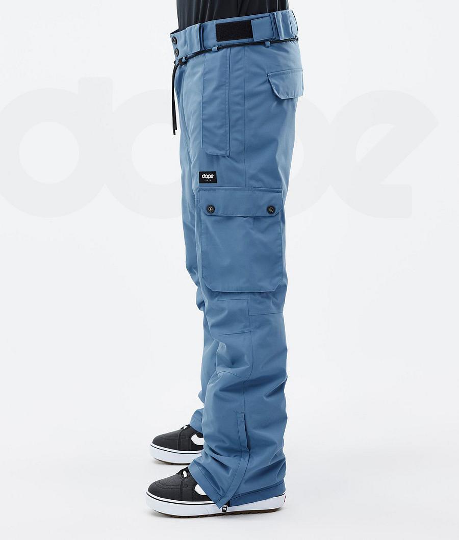 Dope Iconic Snowboard Pantolonu Erkek Mavi Gri | TR2496SO