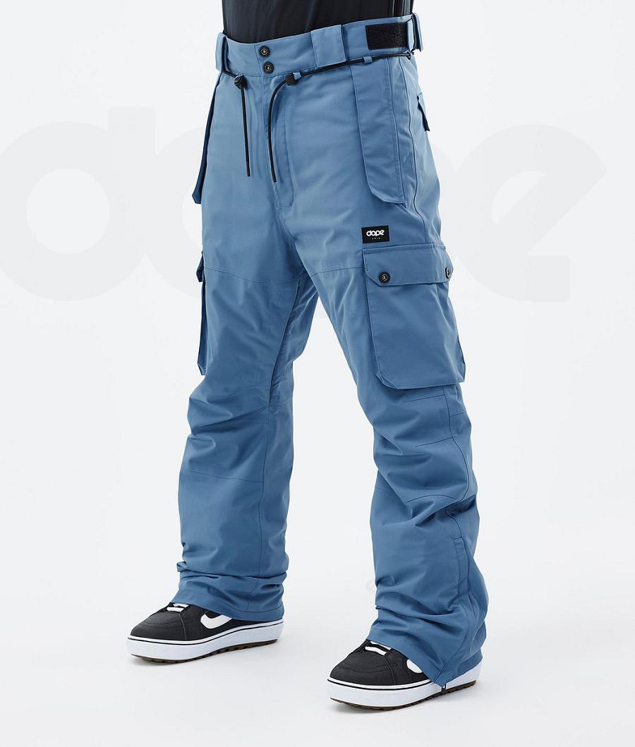 Dope Iconic Snowboard Pantolonu Erkek Mavi Gri | TR2496SO