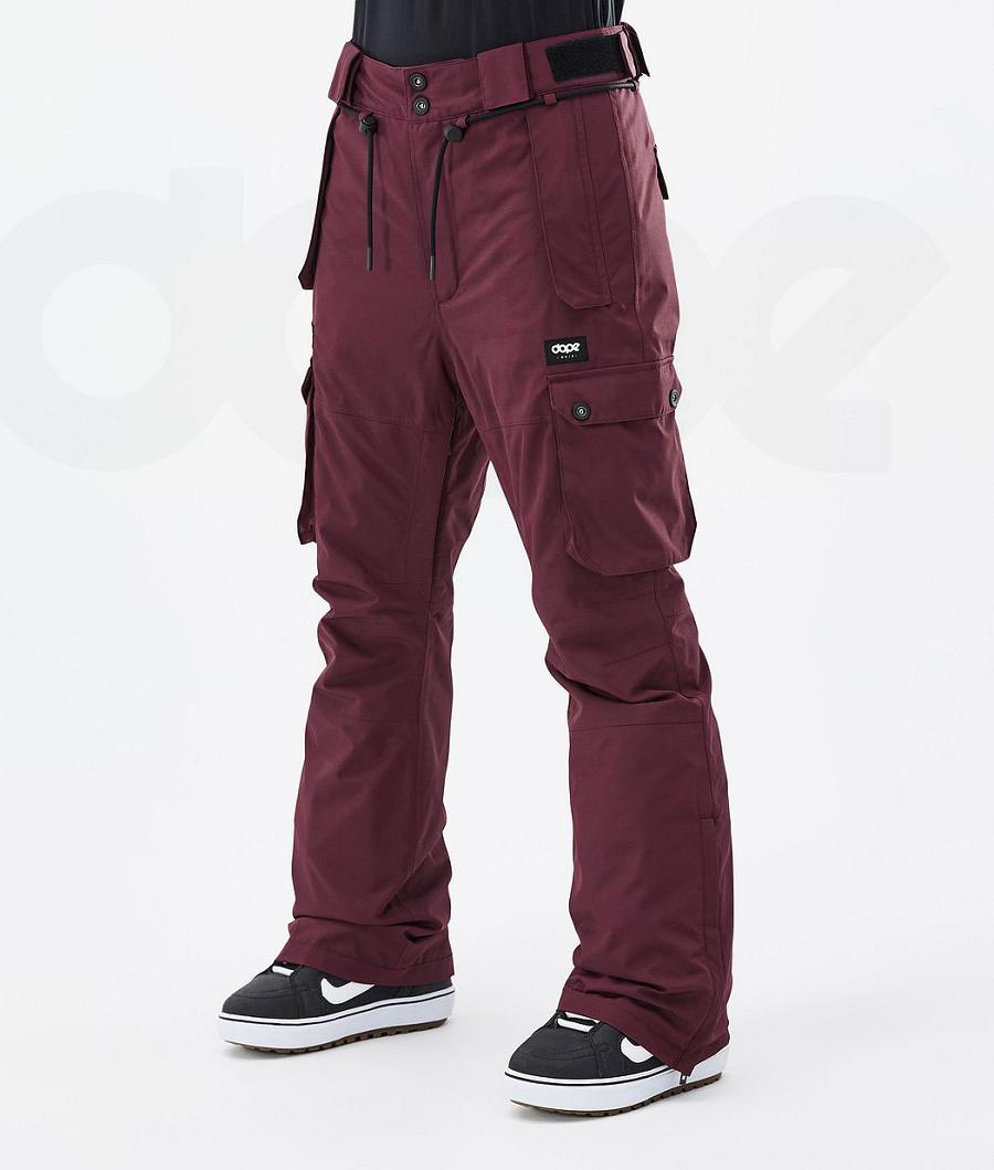 Dope Iconic W Don Snowboard Pantolonu Kadın Bordo | TR1786XF