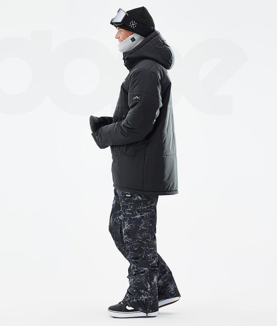 Dope Puffer Snowboard Ceketi Erkek Siyah | TR2260QZ