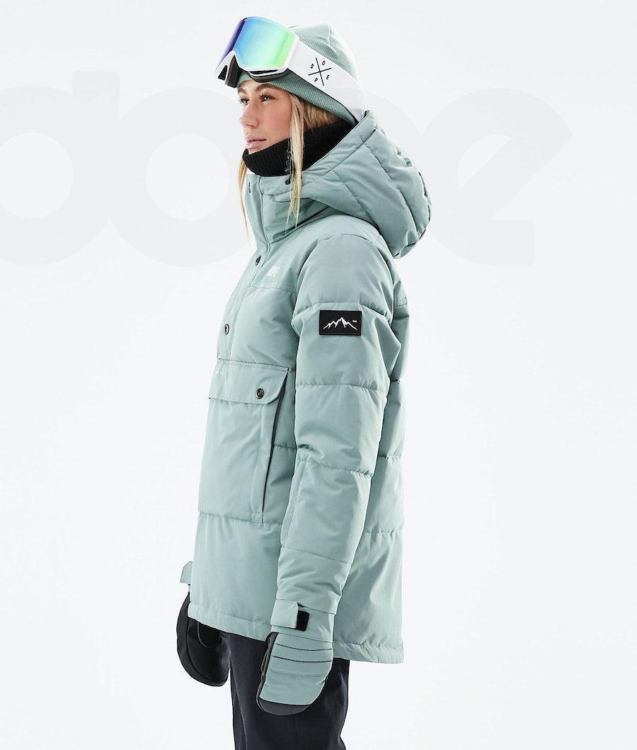 Dope Puffer W 2021 Snowboard Ceketi Kadın Yeşil | TR1565IS