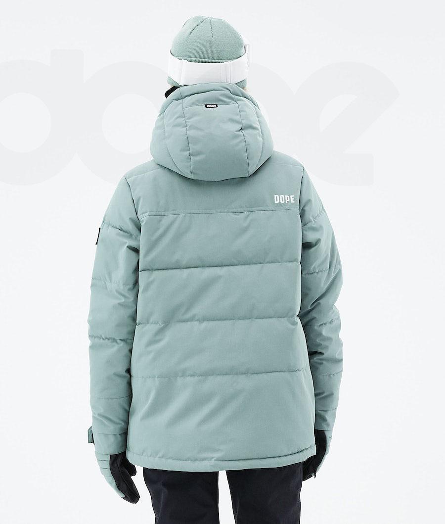 Dope Puffer W 2021 Snowboard Ceketi Kadın Yeşil | TR1565IS