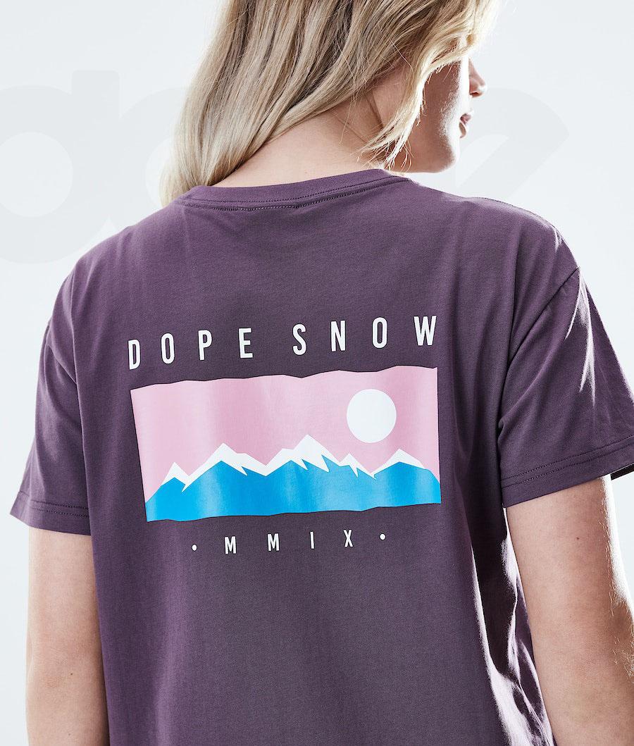 Dope Regular Range Tişört Kadın Mor | TR1301RW