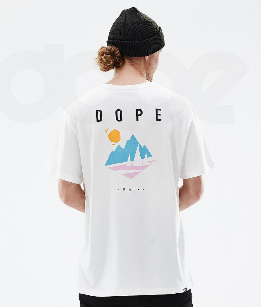 Dope Standard Pine Tişört Erkek Beyaz | TR2079WY