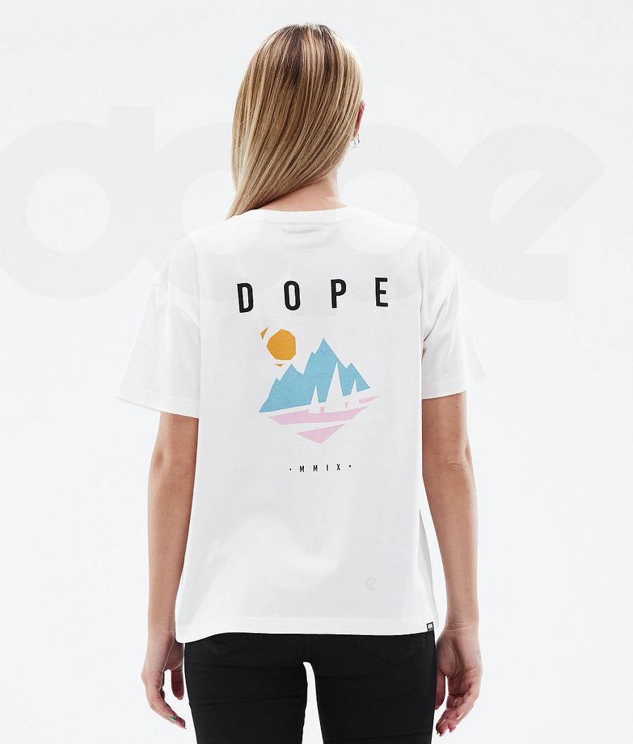 Dope Standard W Pine Tişört Kadın Beyaz | TR1293CE