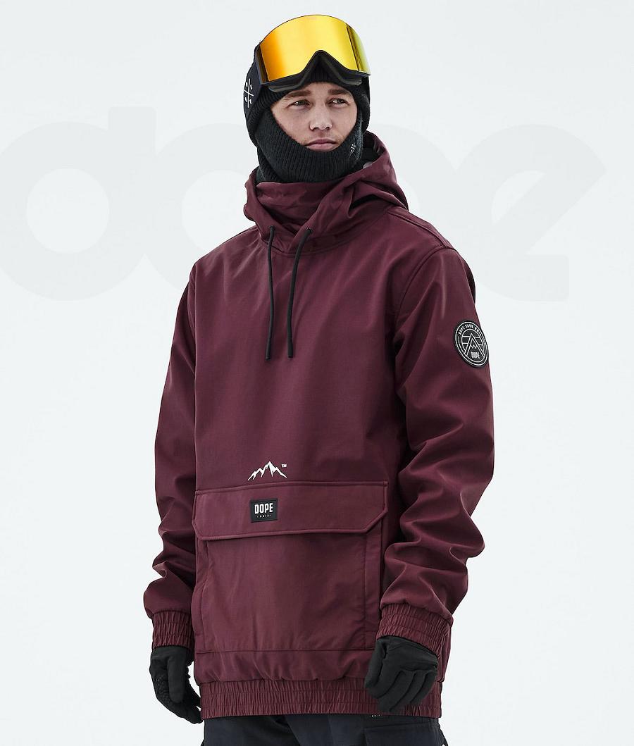 Dope Wylie Patch Snowboard Ceketi Erkek Bordo | TR2240UT